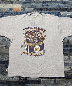 Vintage 80S LA Lakers Six Pack T-Shirt - Gift For Lakers Fans