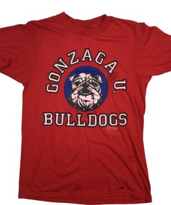 Vintage 80s Gonzaga College Style Bulldog T-Shirt