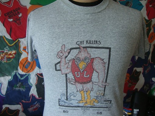 Vintage 80s Louisville Cardinals Vs Kentucky Wildcats Basketball Sweatshirt