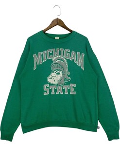 Vintage 80s Michigan State Spartans NCAA Gear - T-Shirt, Sweatshirt, and Hoodie for NCAA Fans