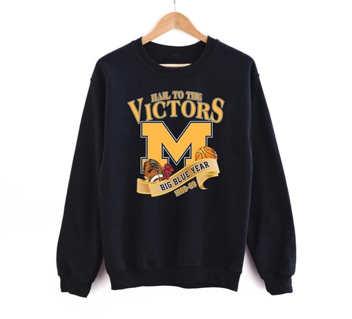 Vintage 80s Michigan Wolverines Sweatshirt Hoodie Shirt with Vintage Michigan Wolverine Logo, NCAA Shirts