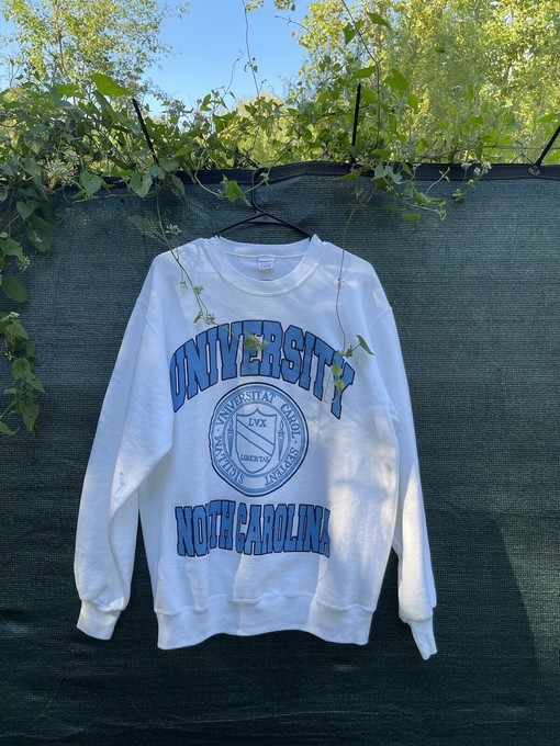 Vintage 80s University of North Carolina Sweatshirt, NCAA Shirt for Fans of Carolina