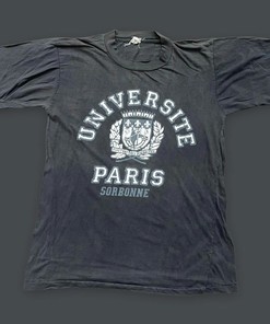 Vintage 80s University of Paris Graphic Collection with American University Shirts