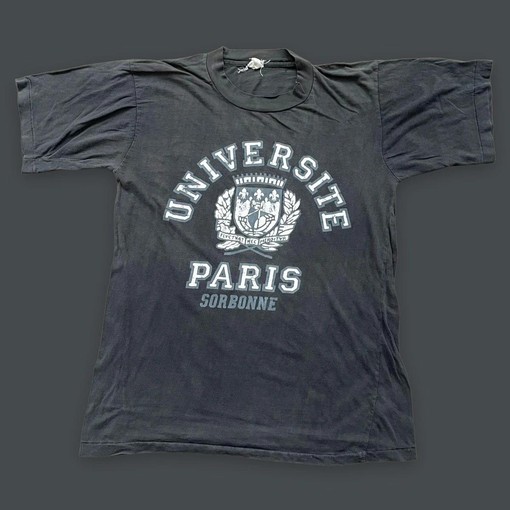 Vintage 80s University of Paris Graphic Collection with American University Shirts