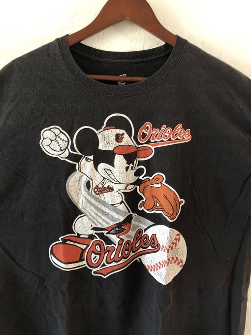 Vintage 90 Mickey Mouse Orioles T-Shirt - MLB Baltimore Orioles with NCAA Shirts for Men - Image 2