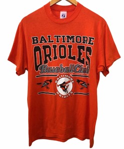 Vintage 90S Baltimore Orioles NCAA Baseball Club MLB T Shirt With Women NCAA Shirts