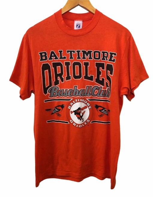 Vintage 90S Baltimore Orioles NCAA Baseball Club MLB T Shirt With Women NCAA Shirts