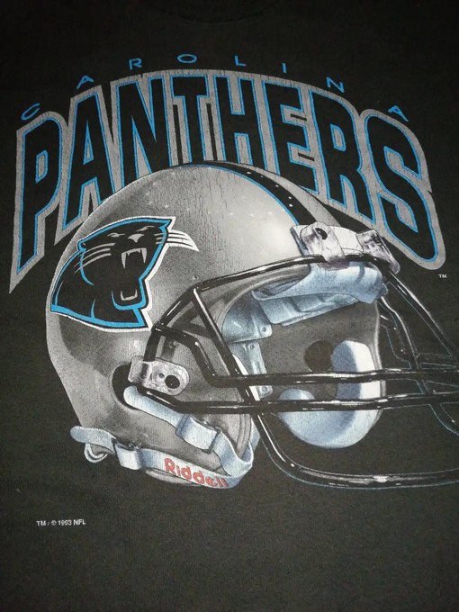 Vintage 90S Carolina Panthers USA NFL T-Shirt Hoodie Sweatshirt - Perfect Gift for Fans - Image 2