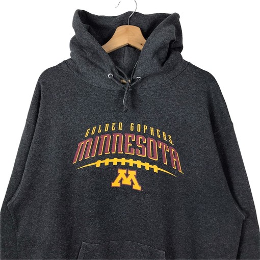 Vintage 90S Champion Minnesota Golden Gophers Pullover Hoodie Printed Logo, Ideal For NCAA Lovers - Image 2