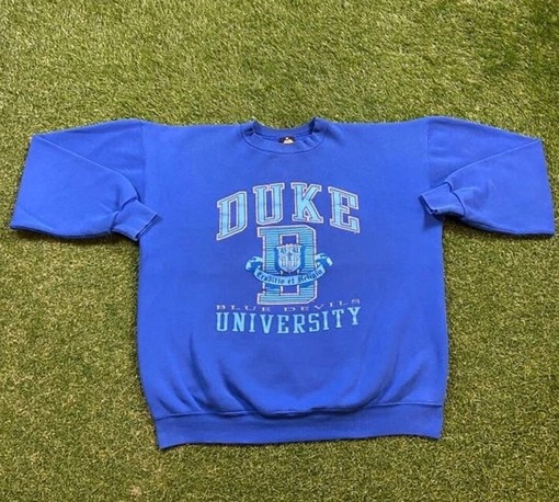 Vintage 90S Duke University Crewneck Sweatshirt, T shirt, Hoodie with Unique Style