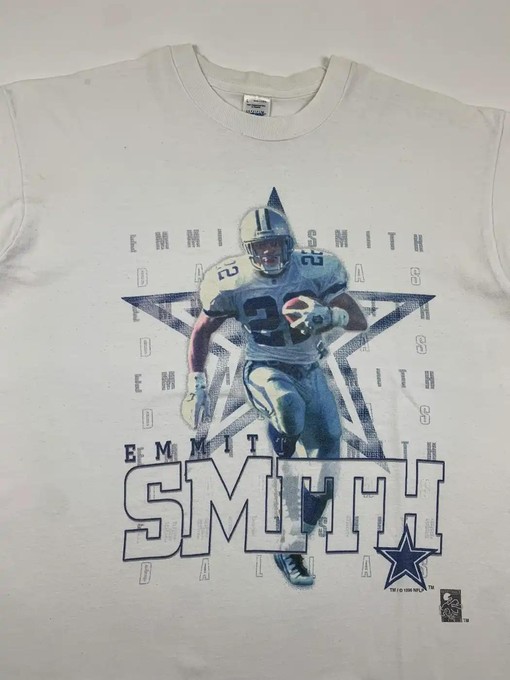 Vintage 90S Emmitt Smith Official Fan Dallas Cowboys Tee, Hoodie and Sweatshirt Great Gift Idea