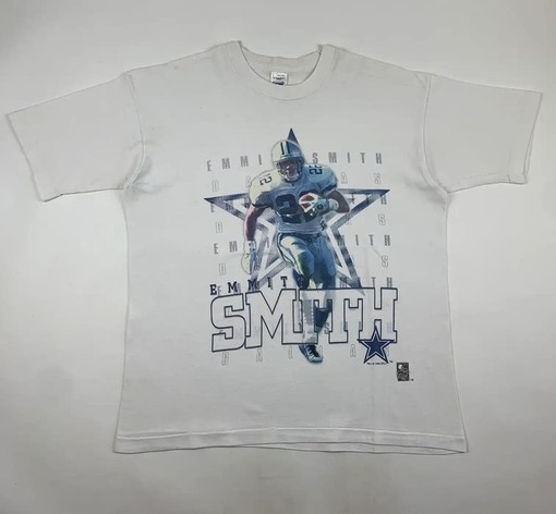 Vintage 90S Emmitt Smith Official Fan Dallas Cowboys Tee, Hoodie and Sweatshirt Great Gift Idea - Image 2