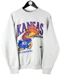 Vintage 90S Kansas Jayhawks University Basketball Sweatshirt, Perfect Gift For Him