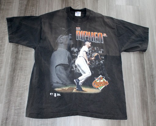 Vintage 90S MLB Baltimore Orioles Baseball Logo Pro Player Tee