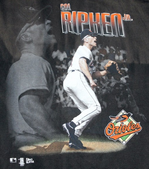 Vintage 90S MLB Baltimore Orioles Baseball Logo Pro Player Tee - Image 2
