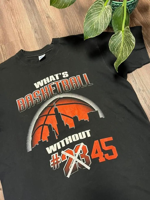 Vintage 90S Michael Jordan Baseball 45 T-Shirt - Gift For NBA Fans - Image 2