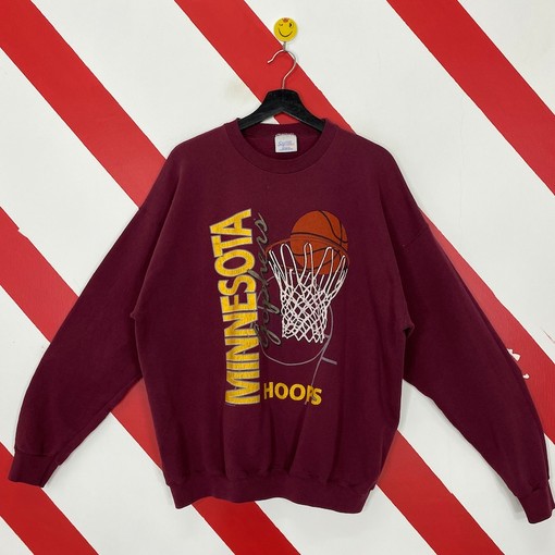 Vintage 90S Minnesota Golden Gophers Sweatshirt Gophers Crewneck, Minnesota Sweater Pullover, Minnesota Print Logo
