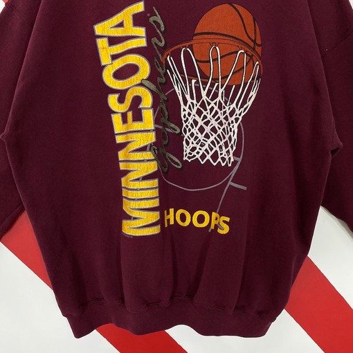 Vintage 90S Minnesota Golden Gophers Sweatshirt Gophers Crewneck, Minnesota Sweater Pullover, Minnesota Print Logo - Image 2
