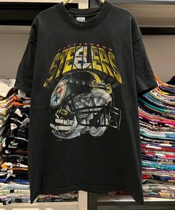 Vintage 90S NFL Pittsburgh Steelers Apparel - T-Shirt Sweatshirt Pullover Hoodie for Fans