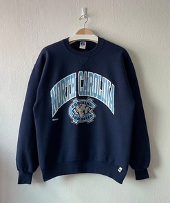 Vintage 90S North Carolina Tar Heels Crewneck Sweatshirt - Women's NCAA Shirts