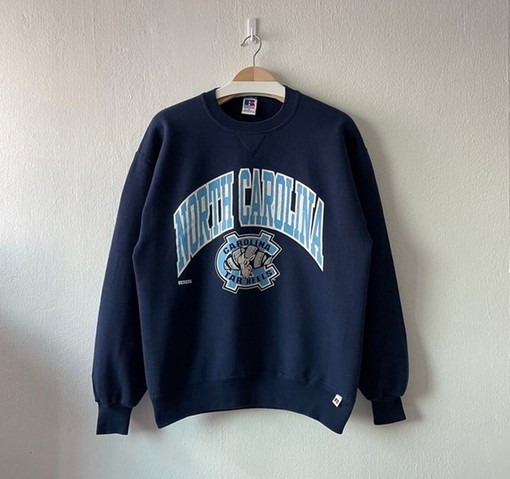 Vintage 90S North Carolina Tar Heels Crewneck Sweatshirt - Women's NCAA Shirts