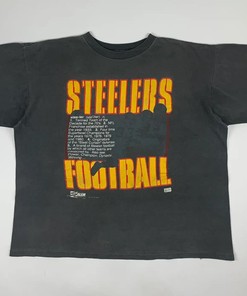 Vintage 90S Pittsburgh Steelers NFL Apparel - T-Shirt Sweatshirt Pullover Hoodie - Full Size Fan Gift