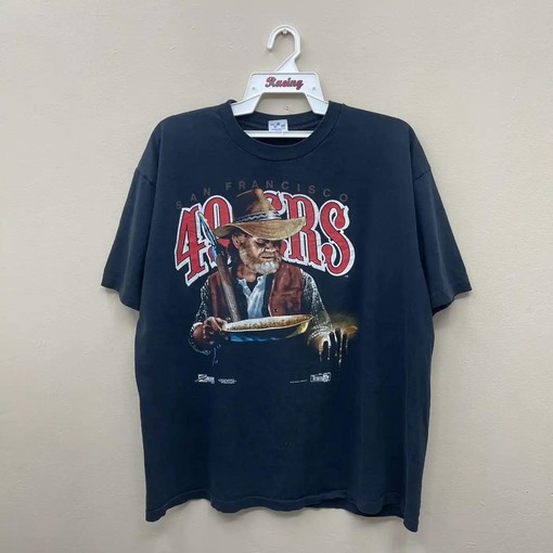 Vintage 90S San Francisco 49ers Gold Miner Football Tee, Sweater, and Hoodie - Great Gift for Beauty Beast Fans