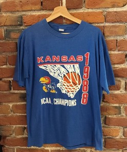 Vintage 90S Shirt Kansas Jayhawks Ncaa Basketball Champions Shirt with Kansas Jayhawks Sweater Vintage Ncaa Shirts