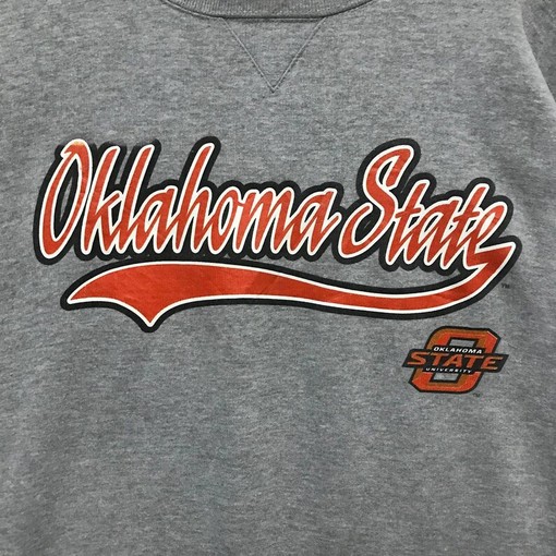 Vintage 90S Starter Oklahoma State University Crew Neck Sweatshirt - Image 2
