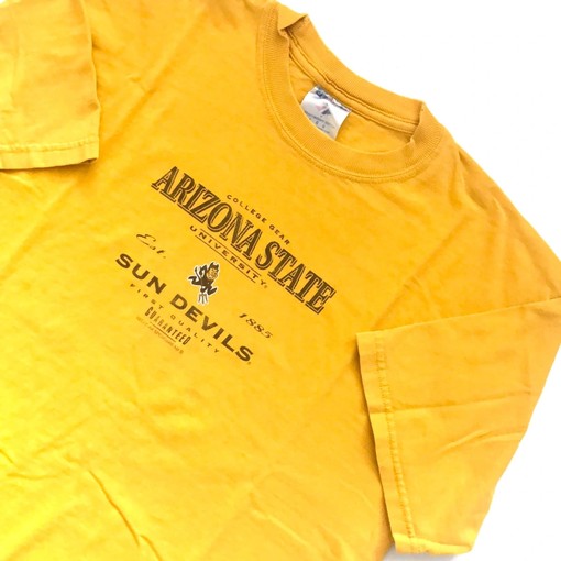 Vintage 90S Style Arizona State Yellow T-Shirt & Sweatshirt - Classic Tee for College Fans - Image 2