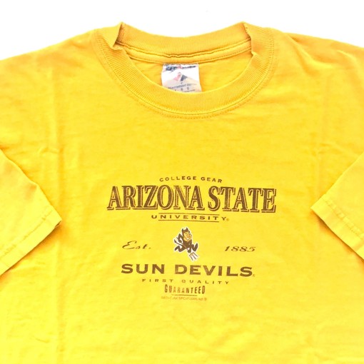 Vintage 90S Style Arizona State Yellow T-Shirt & Sweatshirt - Classic Tee for College Fans - Image 3