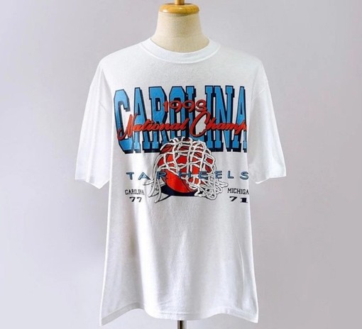 Vintage 90S University North Carolina Tar Heels Basketball Shirt - UNC Shirts for Men