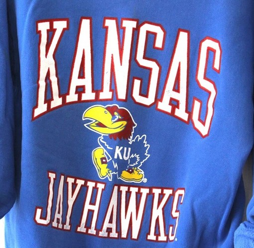 Vintage 90S University Of Kansas Jayhawks Sweatshirt, Perfect for Fans of Kansas Jayhawks Hoodie - Image 2