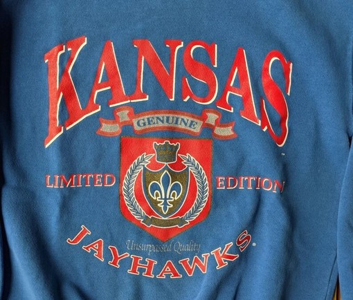 Vintage 90S University Of Kansas Jayhawks Sweatshirt, Your Perfect Jayhawks Sweater - Image 2