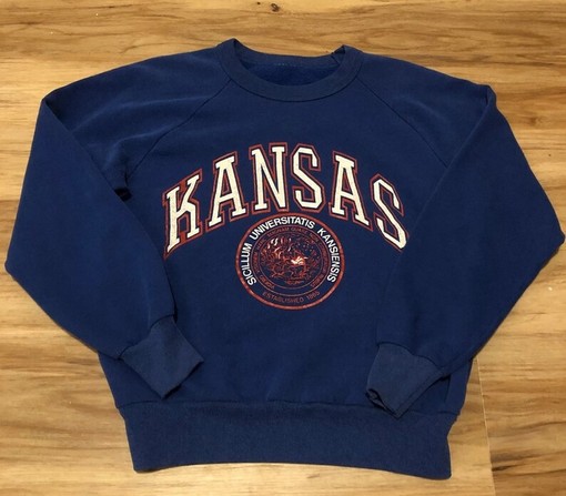 Vintage 90S University Of Kansas Jayhawks Sweatshirt with Kansas Jayhawks Shirt, Great Gift for Him and Her
