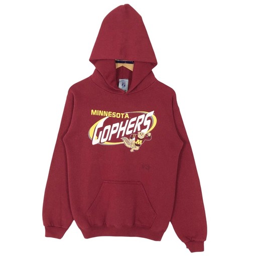 Vintage 90S University Of Minnesota Golden Gophers NCAA Hoodie Pullover Sweatshirt, Great Football Lover Gift