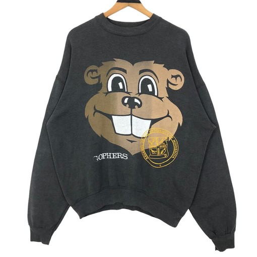Vintage 90S University Of Minnesota Gophers Crewneck Sweatshirt Pullover Made In USA, Ideal for NCAA Fans