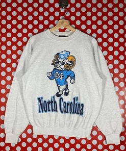 Vintage 90S University Of North Carolina Sweatshirt - NCAA Shirts For Men