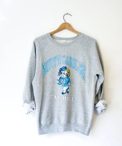 Vintage 90S University Of North Carolina Tar Heels Sweatshirt - NCAA Shirts for Men