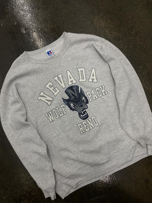 Vintage 90S University of Nevada Essential Grey Collection with NCAA Sport Shirts Unisex - Image 2
