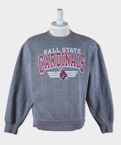 Vintage 90s Ball State University Athletics Sweatshirt for NCAA Fans - Represent Your State University
