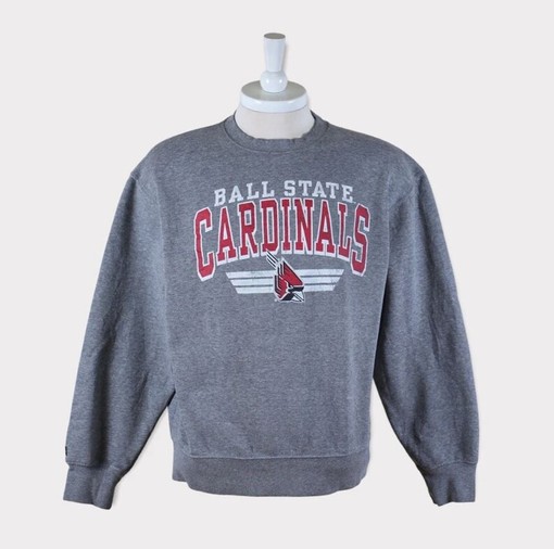 Vintage 90s Ball State University Athletics Sweatshirt for NCAA Fans - Represent Your State University