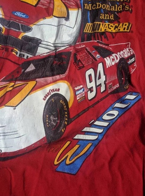 Vintage 90s Bill Elliot #94 Racing NASCAR T-shirt, Vintage 1996 Racing NASCAR Shirt, Retro NASCAR Shirts - Image 4