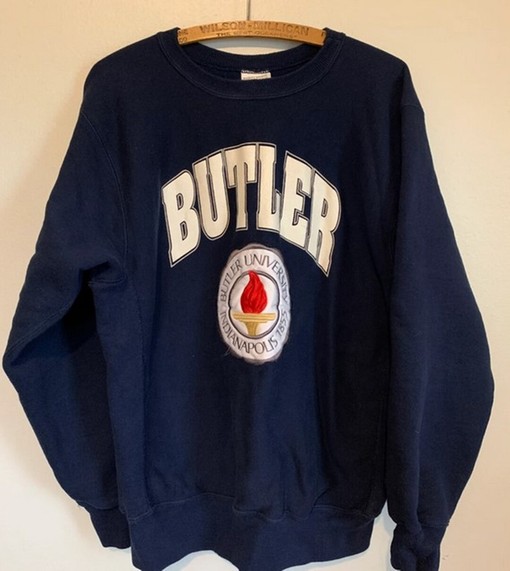 Vintage 90s Butler University Sweatshirt, College Shirts, Gift For Her, Gift For Him, Hoodie