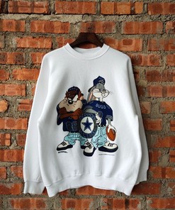 Vintage 90s Dallas Cowboys Tazmania Unisex Sweatshirt Hoodie Shirt Great for NFL Fans