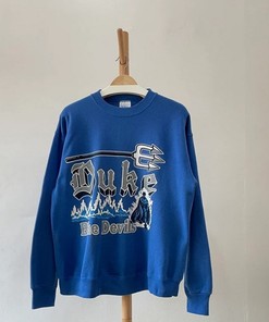 Vintage 90s Duke Blue Devils University Crewneck Sweatshirt, T shirt, Hoodie with a Retro Look
