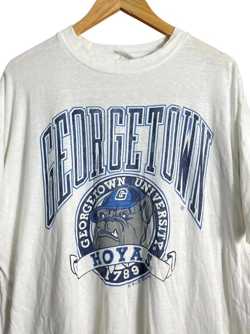 Vintage 90s Georgetown Hoyas University Sweatshirt - NCAA Shirts for Men and Women - Image 2