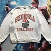 Vintage 90s Georgia Bulldogs Crewneck Sweatshirt - State University Shirt for Fans