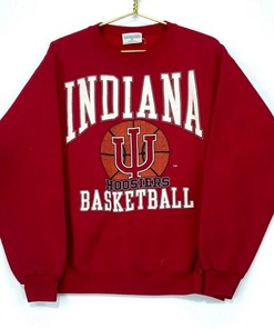 Vintage 90s Indiana Hoosiers Basketball Crewneck Sweatshirt, T-Shirt, and Hoodie with Classic Design