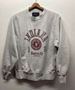 Vintage 90s Indiana Hoosiers Champion Sweatshirt Crewneck for NCAA Fans - Show Your State University Spirit
